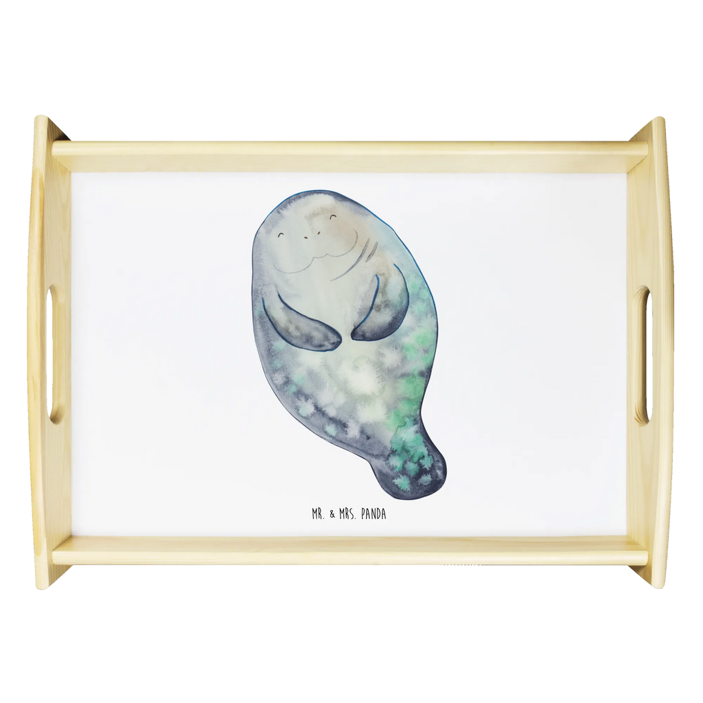 Serviertablett Seekuh happy Dekotablett, Küchentablett, Holztablett, Frühstückstablett, Serviertablett, Tablett, Meerestiere, Meer, Urlaub, Seekühe, Neustart, Liebeskummer, Achtsamkeit, Zufrieden, Respekt, Neuanfang, Freundin, Seekuh, Selbstliebe