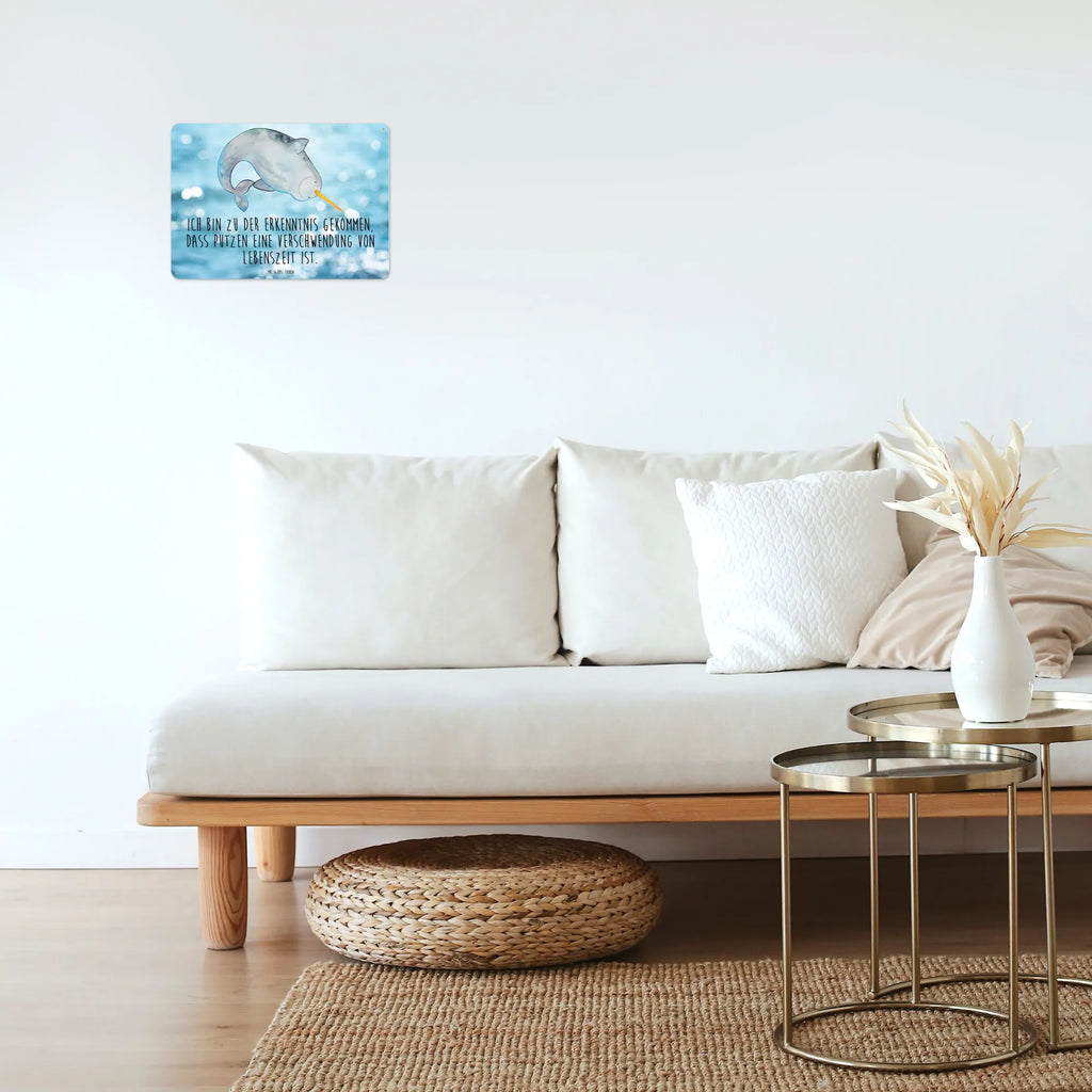 Blechschild Narwal Dekoschild Metall, Blechschild Küche, Blechschild Für Frauen, Türschild Metall, Blechschild, Wandschild Metall, Blechschild Groß, Blechschild Für Männer, Blechschild Zum Aufhängen, Blechschild Büro, Meer, Meerestiere, Urlaub, Putzen, Kinderzimmer, Wal, Narwal, Aufräumen, Hausfrau, Junggesellin