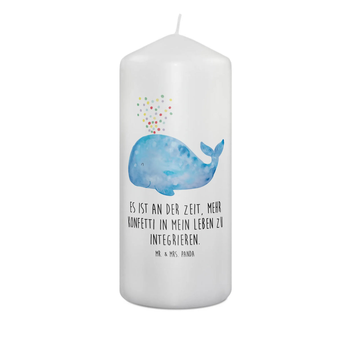 Candle whale confetti