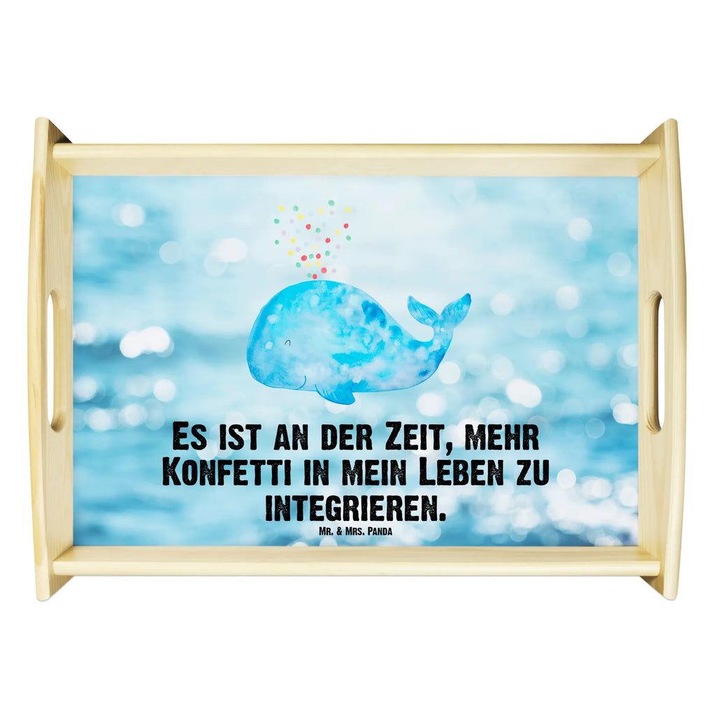 Serviertablett Wal Konfetti Holztablett, Dekotablett, Küchentablett, Serviertablett, Tablett, Frühstückstablett, Meerestiere, Meer, Urlaub, Neuanfang, Motivation, Trennung, Wal, Konfetti, Abnehmen, Neustart, Diät, Lebensabschnitt, Wale, Geburtstag