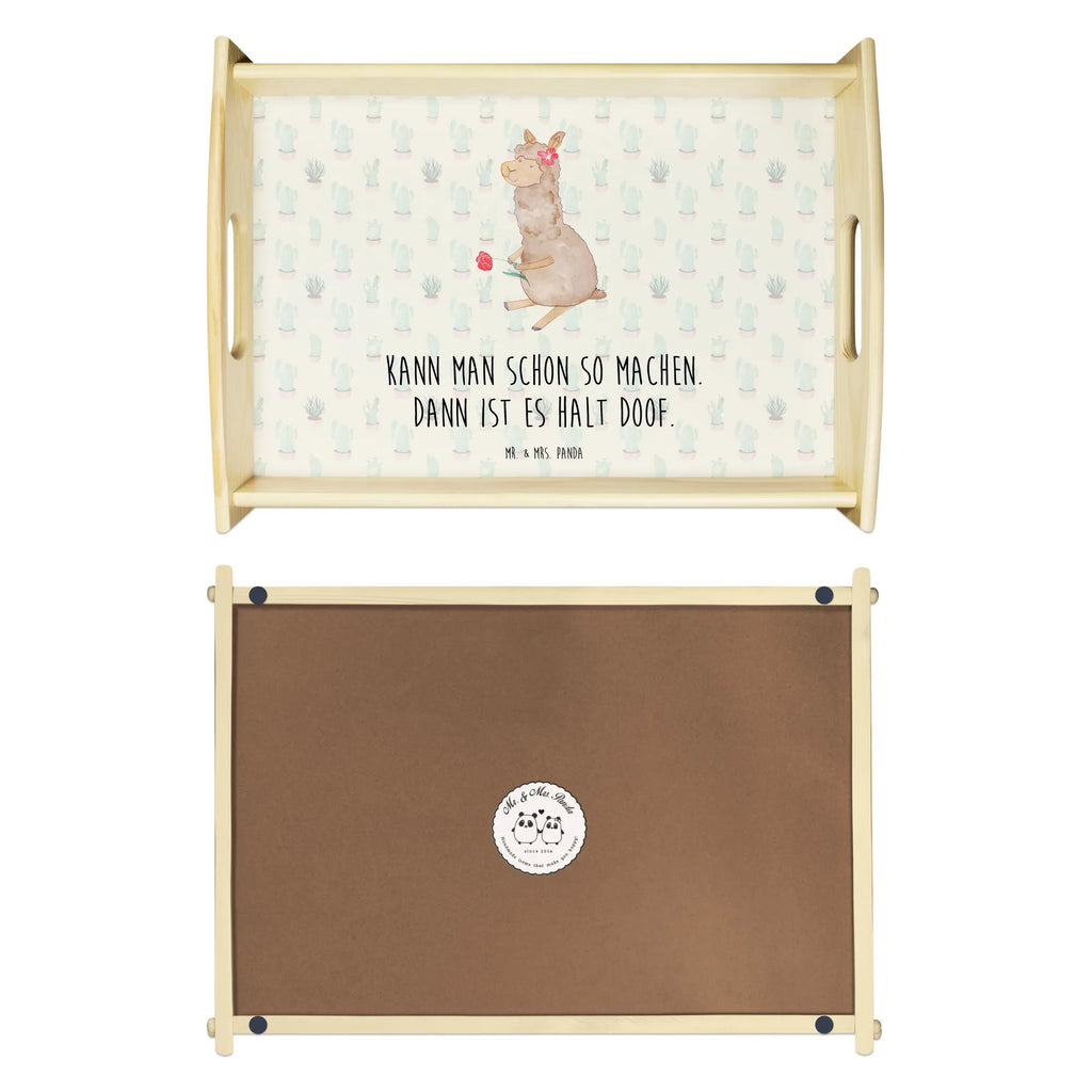 Serviertablett Alpaka Blume Holztablett, Küchentablett, Serviertablett, Tablett, Dekotablett, Frühstückstablett, Alpaka, Lama, Alpaka Spruch, Alpaka Dekor, Alpaka Zitat, Alpaka Geschenk, Alpaka Witz, Blume, Lamas, Alpaka Dekoration, Motiv Alpaka