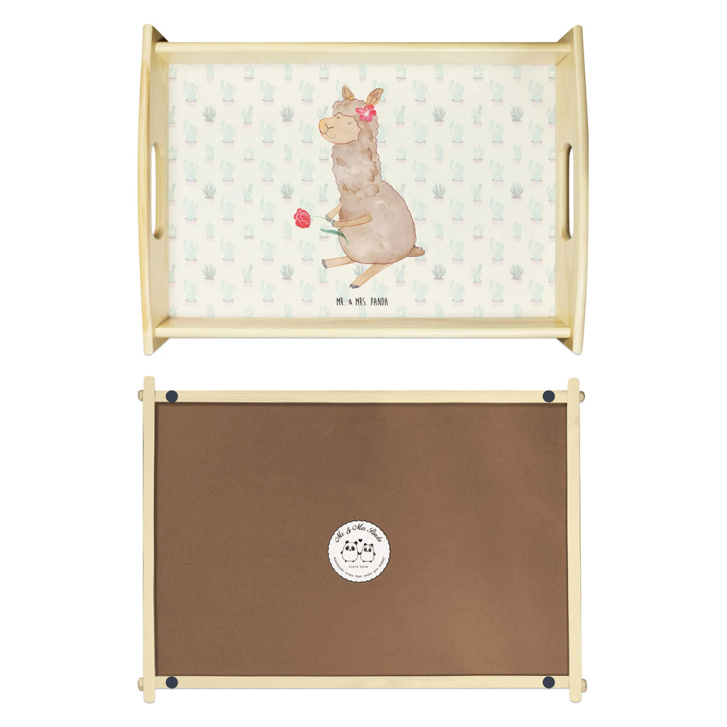 Serviertablett Alpaka Blume Holztablett, Küchentablett, Serviertablett, Tablett, Dekotablett, Frühstückstablett, Alpaka, Lama, Alpaka Spruch, Alpaka Dekor, Alpaka Zitat, Alpaka Geschenk, Alpaka Witz, Blume, Lamas, Alpaka Dekoration, Motiv Alpaka