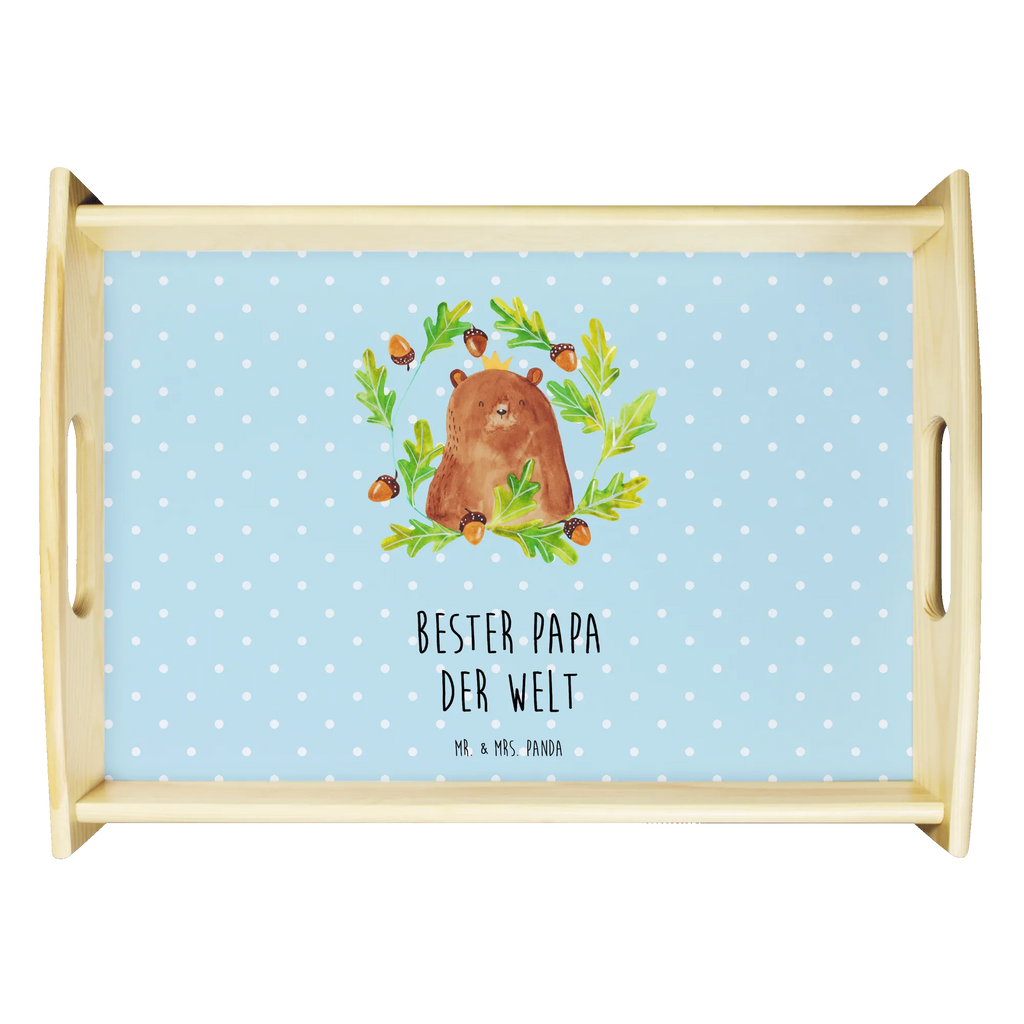 Serving tray bear king Dekotablett, Frühstückstablett, Holztablett, Küchentablett, Tablett, Serviertablett, Bär, Teddy, Teddybär, bester Vater, bester Papa, weltbester Papa, Vatertag, Papa, Vater, Papi, Dad, Daddy, Papa Bär