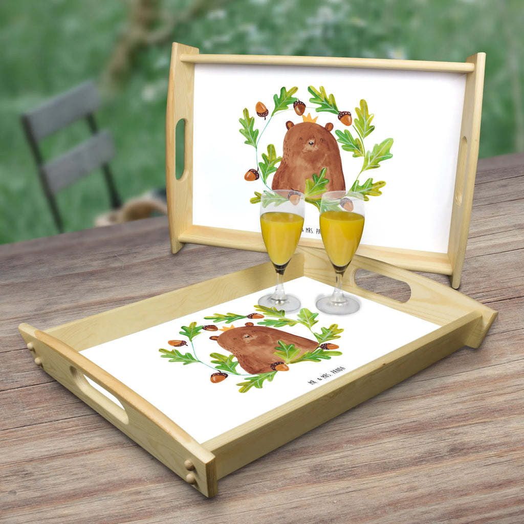 Serving tray bear king Dekotablett, Frühstückstablett, Holztablett, Küchentablett, Tablett, Serviertablett, Bär, Teddy, Teddybär, bester Vater, bester Papa, weltbester Papa, Vatertag, Papa, Vater, Papi, Dad, Daddy, Papa Bär
