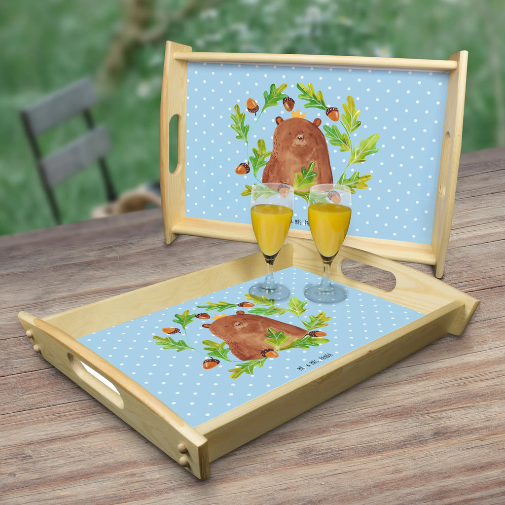 Serving tray bear king Dekotablett, Frühstückstablett, Holztablett, Küchentablett, Tablett, Serviertablett, Bär, Teddy, Teddybär, bester Vater, bester Papa, weltbester Papa, Vatertag, Papa, Vater, Papi, Dad, Daddy, Papa Bär