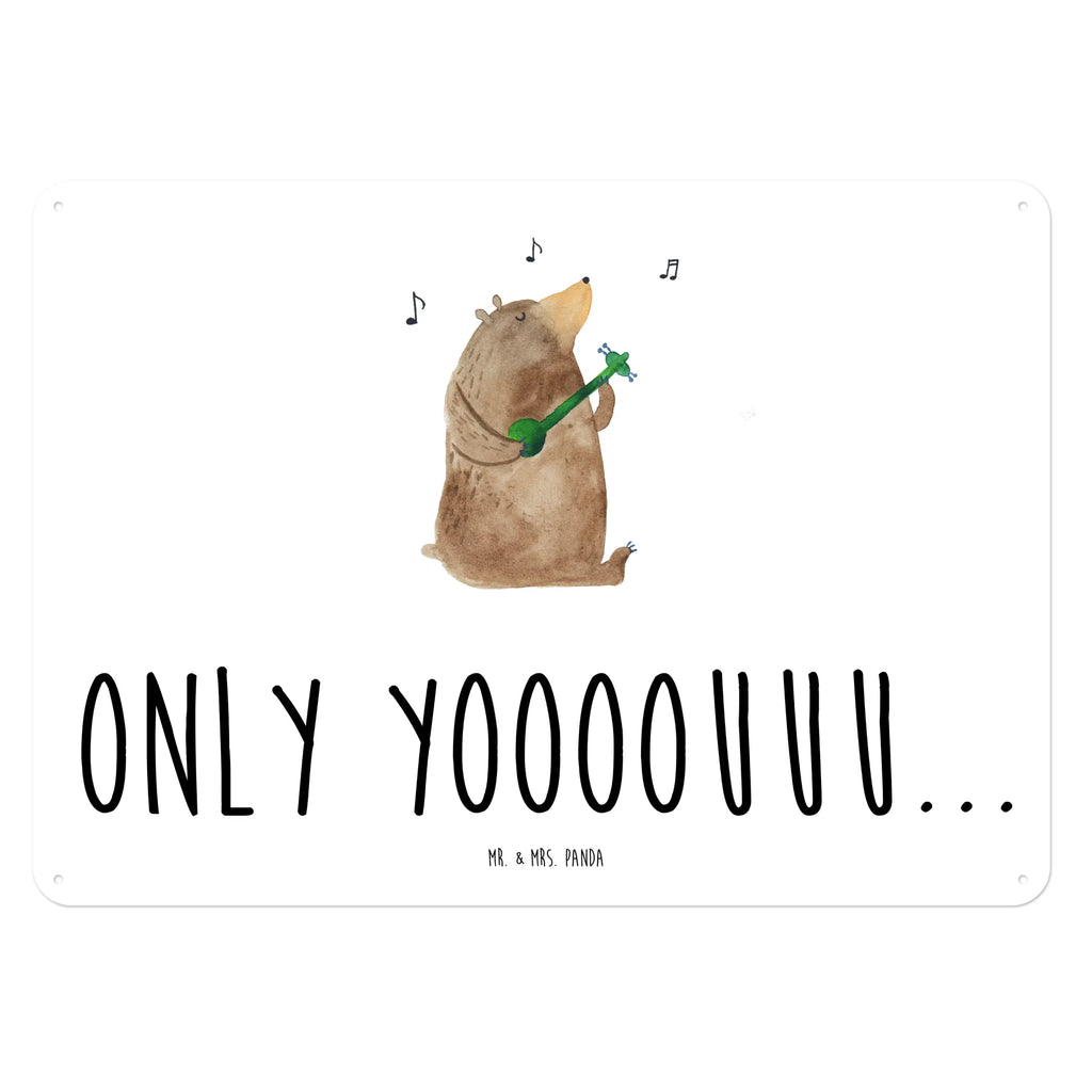 Blechschild Bär Gitarre Blechschild Für Männer, Blechschild Für Frauen, Blechschild Groß, Wandschild Metall, Blechschild Zum Aufhängen, Blechschild Büro, Blechschild Küche, Türschild Metall, Dekoschild Metall, Blechschild, Teddy, Bär, Teddybär