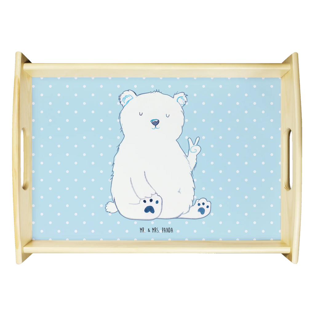 Serving tray Icebear Lazy Dekotablett, Tablett, Serviertablett, Holztablett, Küchentablett, Frühstückstablett, Bär, Teddy, Teddybär, Arbeit, Nordpol, Entspannen, Eisbär, Faul, Arbeitsplatz, Büro, Relaxen, Bürojob, Homeoffice