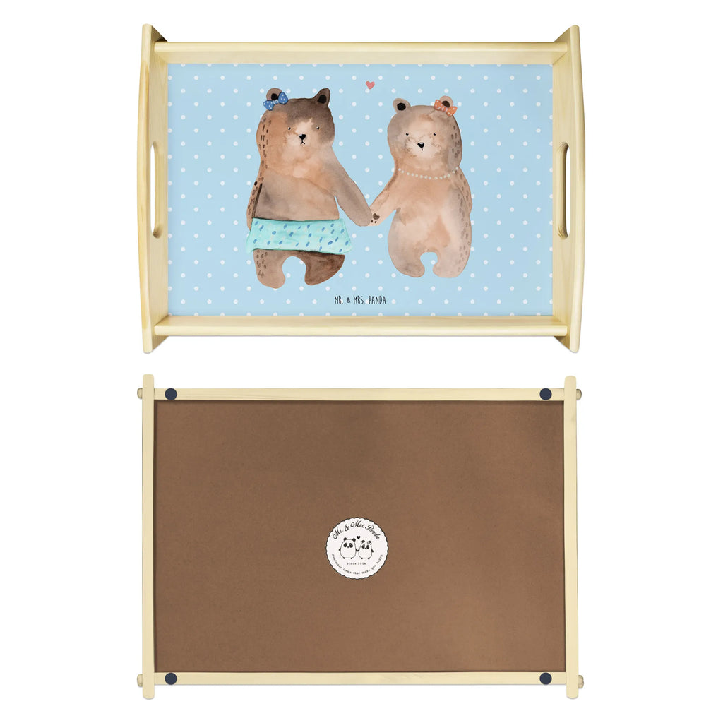 Serviertablett Bär Freundin Küchentablett, Dekotablett, Tablett, Serviertablett, Frühstückstablett, Holztablett, Bär, Teddy, Teddybär, Bär Freundin Beste Freund Liebe Liebesbeweis Verliebt Kumpel Kumpeliene