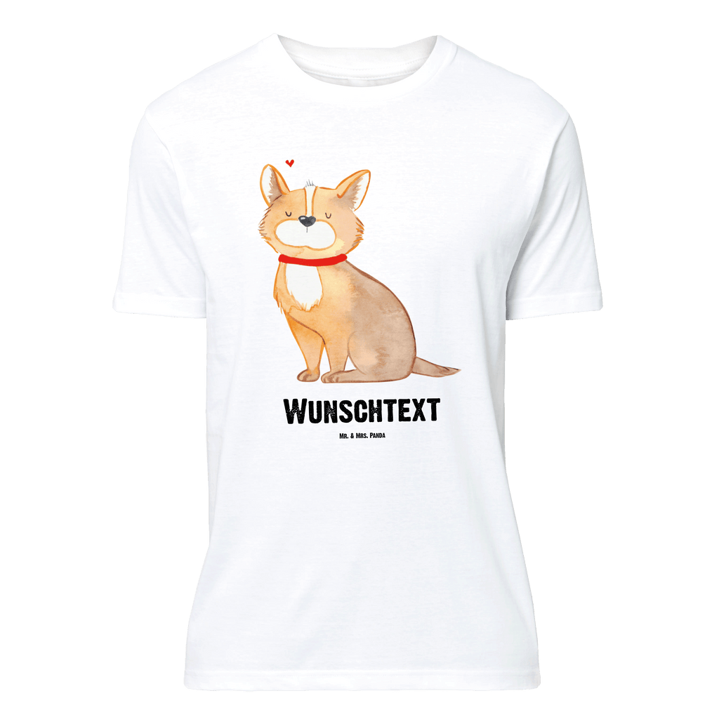 Personalisiertes T-Shirt Hundeglück T-Shirt Personalisiert, T-Shirt mit Namen, T-Shirt mit Aufruck, Männer, Frauen, Wunschtext, Bedrucken, Hund, Hundemotiv, Haustier, Hunderasse, Tierliebhaber, Hundebesitzer, Sprüche, Corgie, Hundeliebe, Spruch, Hundemama, Liebe