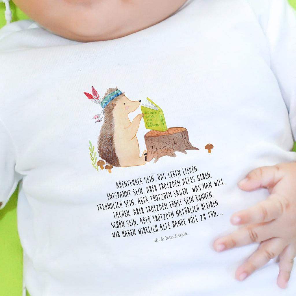 Organic Baby Shirt Igel Indianer Baby T-Shirt, Jungen Baby T-Shirt, Mädchen Baby T-Shirt, Shirt, Waldtiere, Tiere, Igel, Indianer, Abenteuer, Lagerfeuer, Camping