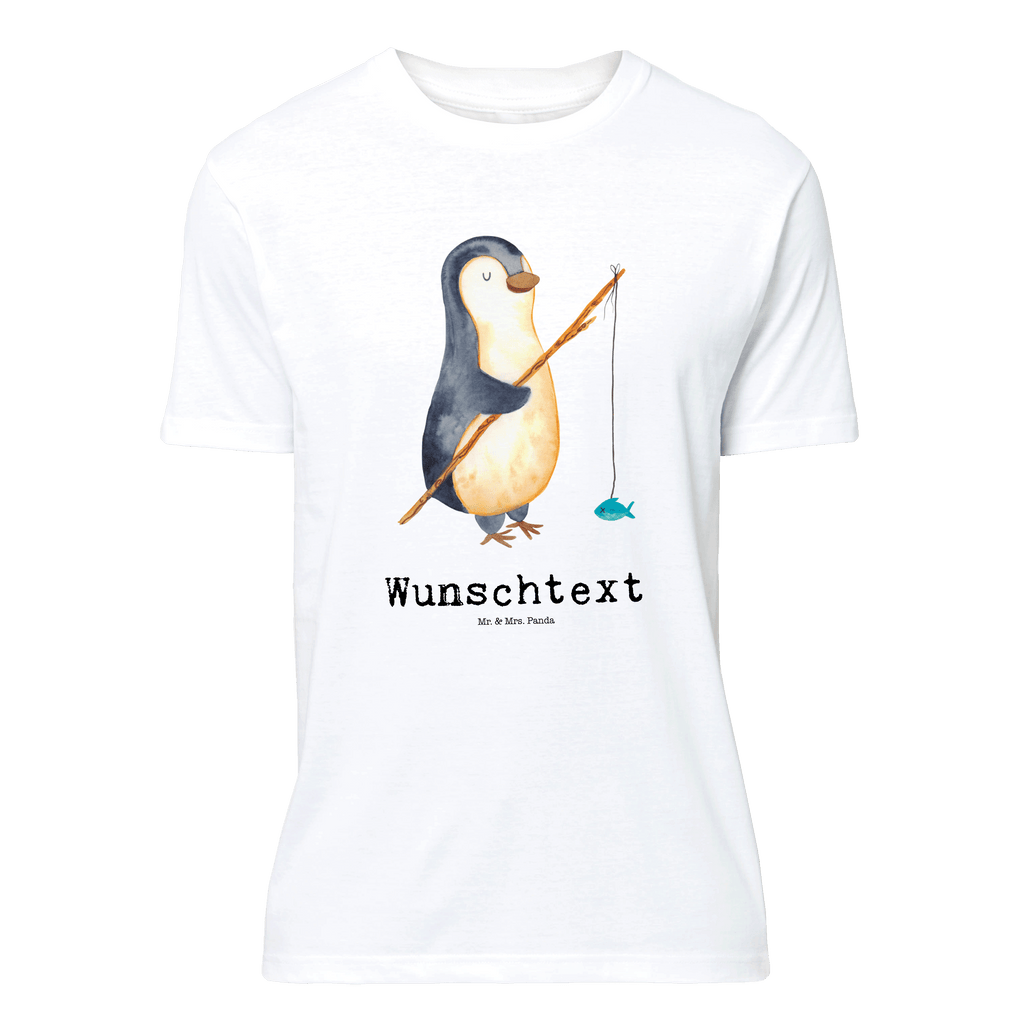 Personalisiertes T-Shirt Pinguin Angler T-Shirt Personalisiert, T-Shirt mit Namen, T-Shirt mit Aufruck, Männer, Frauen, Wunschtext, Bedrucken, Pinguin, Pinguine, Angeln, Angler, Tagträume, Hobby, Plan, Planer, Tagesplan, Neustart, Motivation, Geschenk, Freundinnen, Geschenkidee, Urlaub, Wochenende