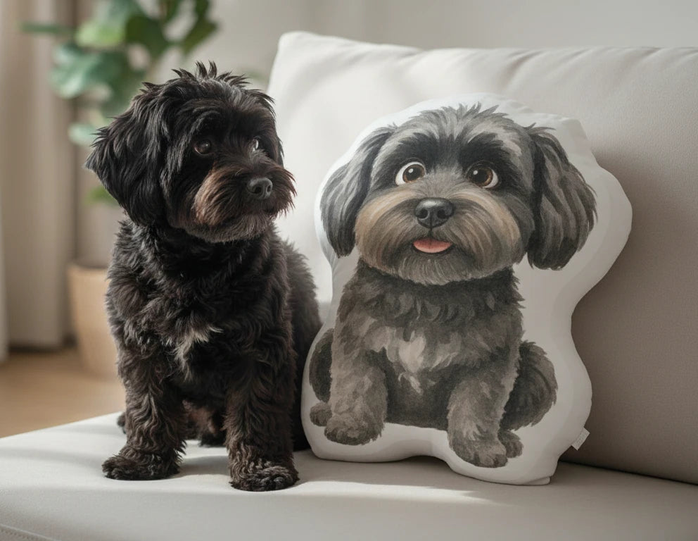 Personalisiertes Formkissen Haustier Design