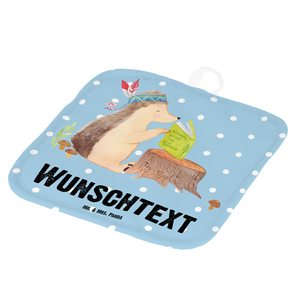 Personalisierte Topflappen Igel Indianer Topflappen personalisiert, Personalisierte Topfuntersetzer, Personalisierter Ofenhandschuh, Topflappen Set personalisiert, Topflappen mit Namen, Namensaufdruck, Waldtiere, Tiere, Igel, Indianer, Abenteuer, Lagerfeuer, Camping