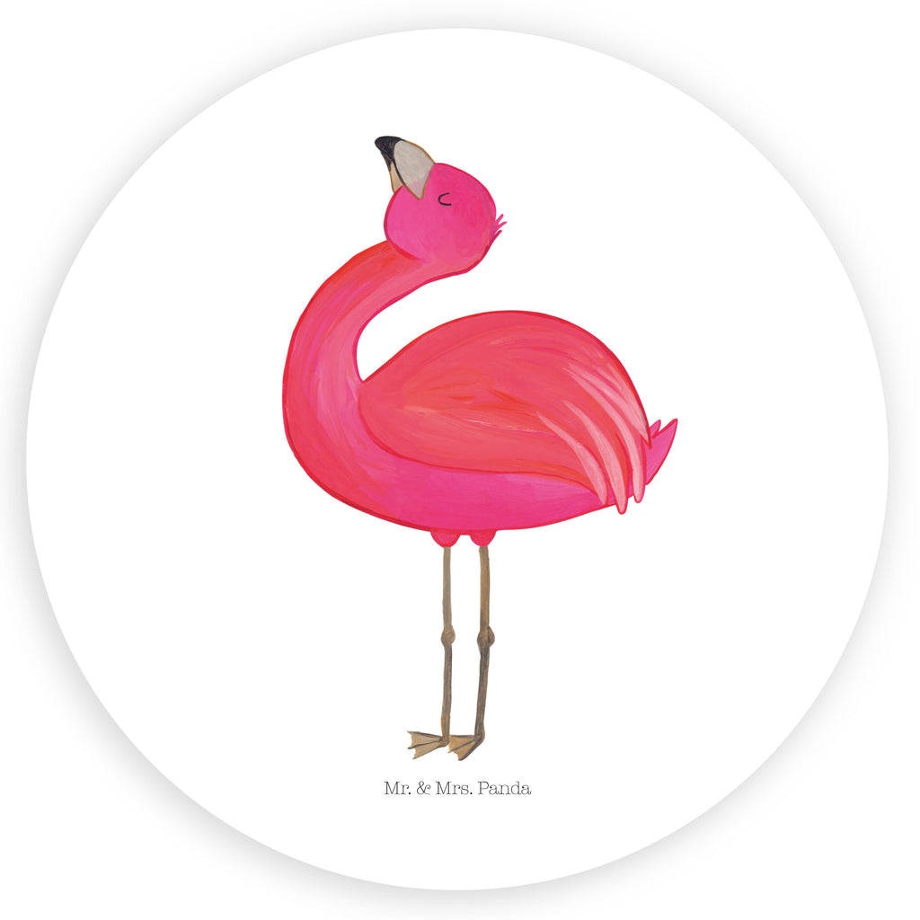 Rund Aufkleber Flamingo stolz Sticker, Aufkleber, Etikett, Flamingo, stolz, Freude, Selbstliebe, Selbstakzeptanz, Freundin, beste Freundin, Tochter, Mama, Schwester