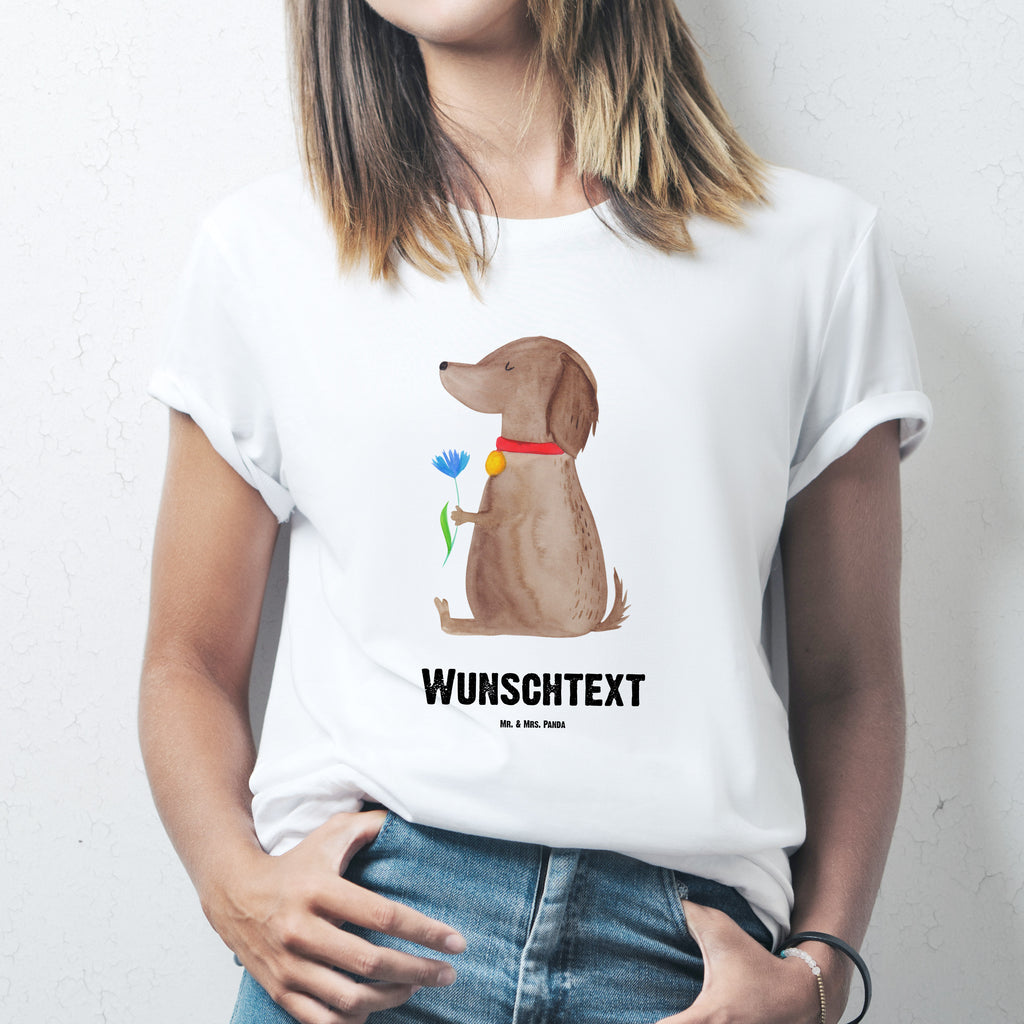 Personalisiertes T-Shirt Hund Blume T-Shirt Personalisiert, T-Shirt mit Namen, T-Shirt mit Aufruck, Männer, Frauen, Wunschtext, Bedrucken, Hund, Hundemotiv, Haustier, Hunderasse, Tierliebhaber, Hundebesitzer, Sprüche, Hunde, Frauchen, Hundeliebe