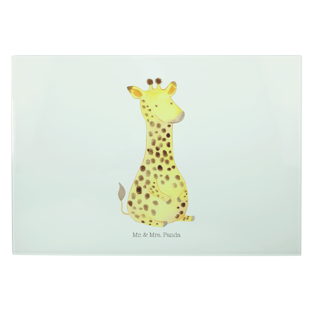 Glasschneidebrett Giraffe Zufrieden Glasschneidebrett, Schneidebrett, Afrika, Wildtiere, Giraffe, Zufrieden, Glück, Abenteuer
