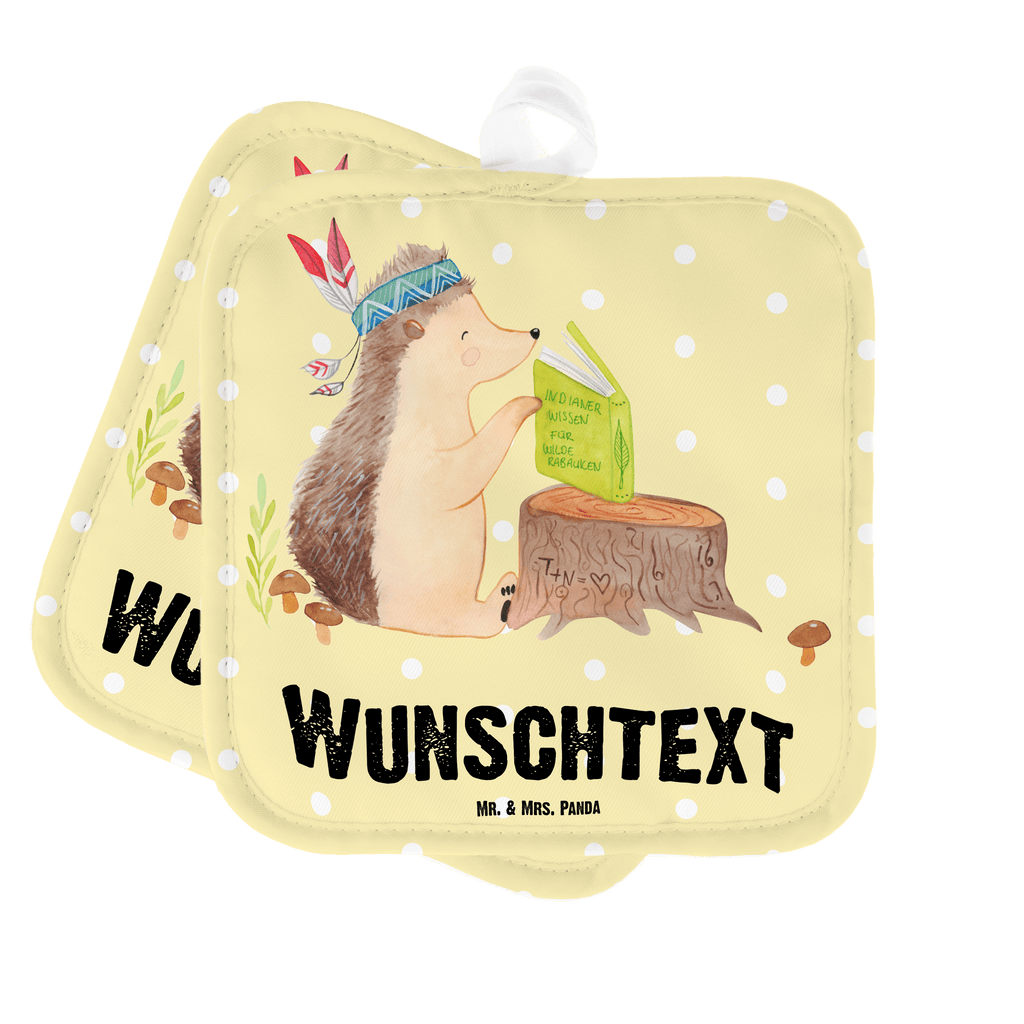 Personalisierte Topflappen Igel Indianer Topflappen personalisiert, Personalisierte Topfuntersetzer, Personalisierter Ofenhandschuh, Topflappen Set personalisiert, Topflappen mit Namen, Namensaufdruck, Waldtiere, Tiere, Igel, Indianer, Abenteuer, Lagerfeuer, Camping