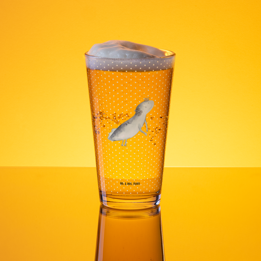 Premium Trinkglas Axolotl schwimmt Trinkglas, Glas, Pint Glas, Bierglas, Cocktail Glas, Wasserglas, Axolotl, Molch, Axolot, Schwanzlurch, Lurch, Lurche, Problem, Probleme, Lösungen, Motivation