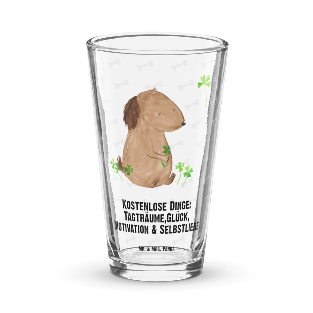 Premium Trinkglas Hund Kleeblatt Trinkglas, Glas, Pint Glas, Bierglas, Cocktail Glas, Wasserglas, Hund, Hundemotiv, Haustier, Hunderasse, Tierliebhaber, Hundebesitzer, Sprüche, Kleeblatt, Glück, Tagträume, Motivation, Neuanfang, Geschenk, Glücksbringer, Selbstliebe, Achtsamkeit
