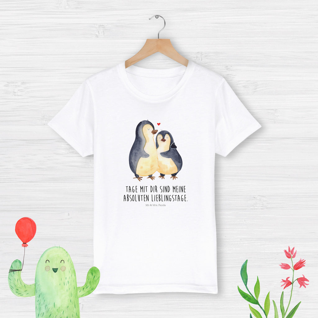 Organic Kinder T-Shirt Pinguin umarmen Kinder T-Shirt, Kinder T-Shirt Mädchen, Kinder T-Shirt Jungen, Pinguin, Liebe, Liebespaar, Liebesbeweis, Liebesgeschenk, Verlobung, Jahrestag, Hochzeitstag, Hochzeit, Hochzeitsgeschenk