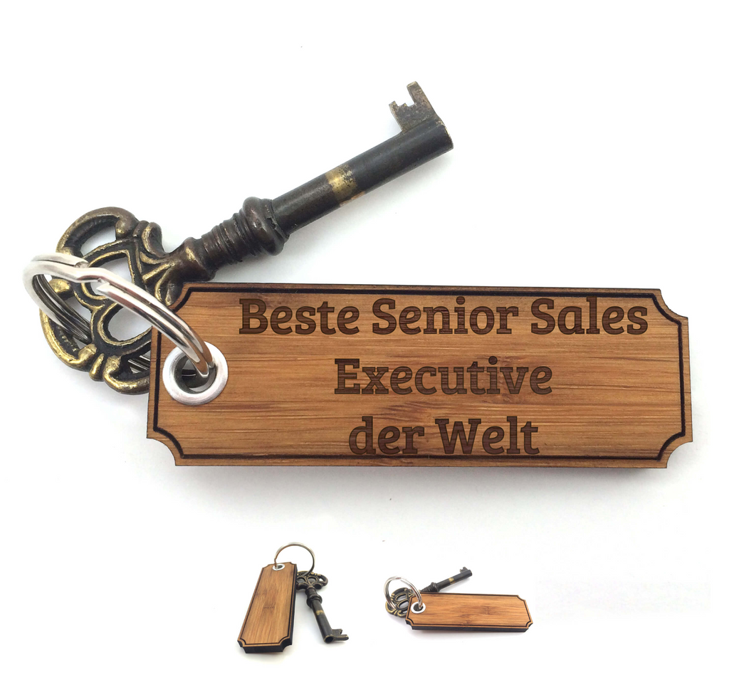 Schlüsselanhänger Classic Gravur Senior Sales Executive Schlüsselanhänger, Anhänger, Taschenanhänger, Glücksbringer, Geschenke, Schenken, Gravur