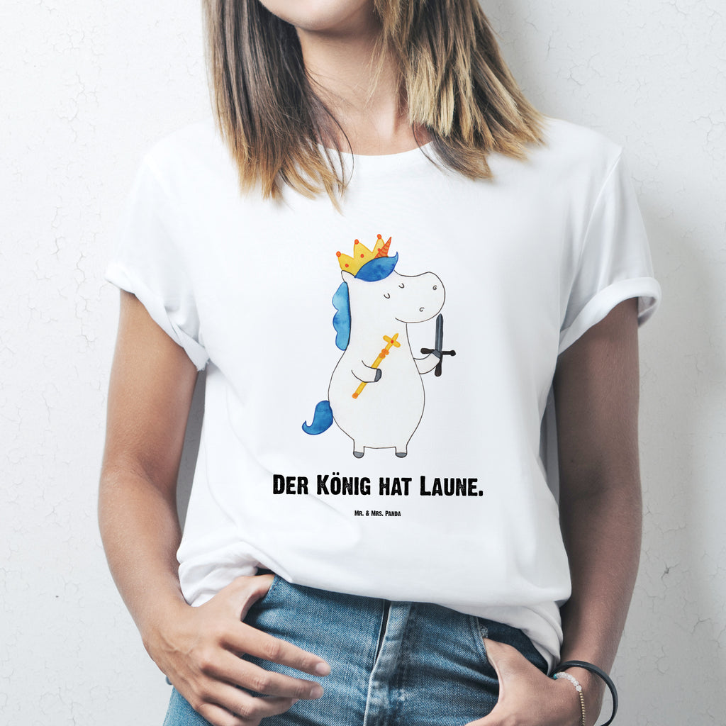Personalisiertes T-Shirt Einhorn König mit Schwert T-Shirt Personalisiert, T-Shirt mit Namen, T-Shirt mit Aufruck, Männer, Frauen, Einhorn, Einhörner, Einhorn Deko, Pegasus, Unicorn, König, Ritter, Mittelalter