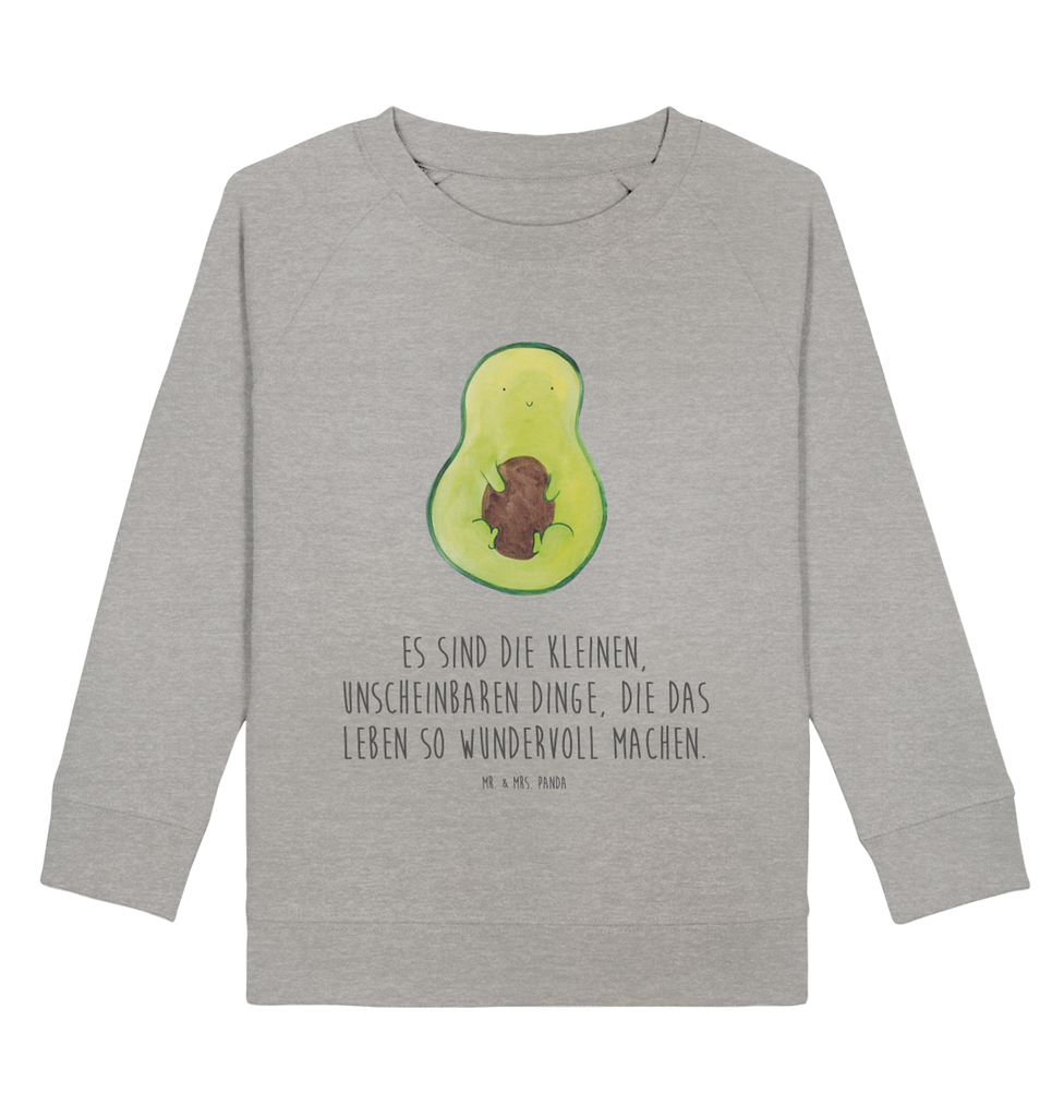 Organic Kinder Pullover Avocado mit Kern Kinder Pullover, Kinder Sweatshirt, Jungen, Mädchen, Avocado, Veggie, Vegan, Gesund, Avokado, Avocadokern, Kern, Pflanze, Spruch Leben