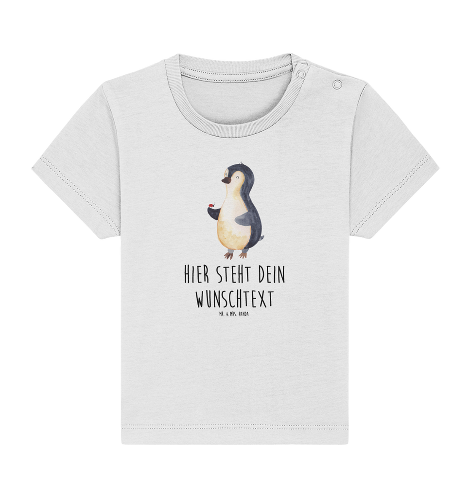 Personalisiertes Baby Shirt Pinguin Marienkäfer Personalisiertes Baby T-Shirt, Personalisiertes Jungen Baby T-Shirt, Personalisiertes Mädchen Baby T-Shirt, Personalisiertes Shirt, Pinguin, Pinguine, Marienkäfer, Liebe, Wunder, Glück, Freude, Lebensfreude
