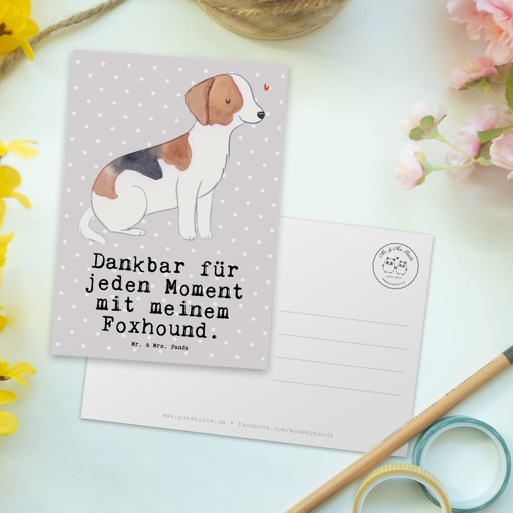 Postkarte Foxhound Moment Postkarte, Karte, Geschenkkarte, Grußkarte, Einladung, Ansichtskarte, Geburtstagskarte, Einladungskarte, Dankeskarte, Hund, Hunderasse, Rassehund, Hundebesitzer, Geschenk, Tierfreund, Schenken, Welpe, Foxhound, Jagdhund, Laufhund