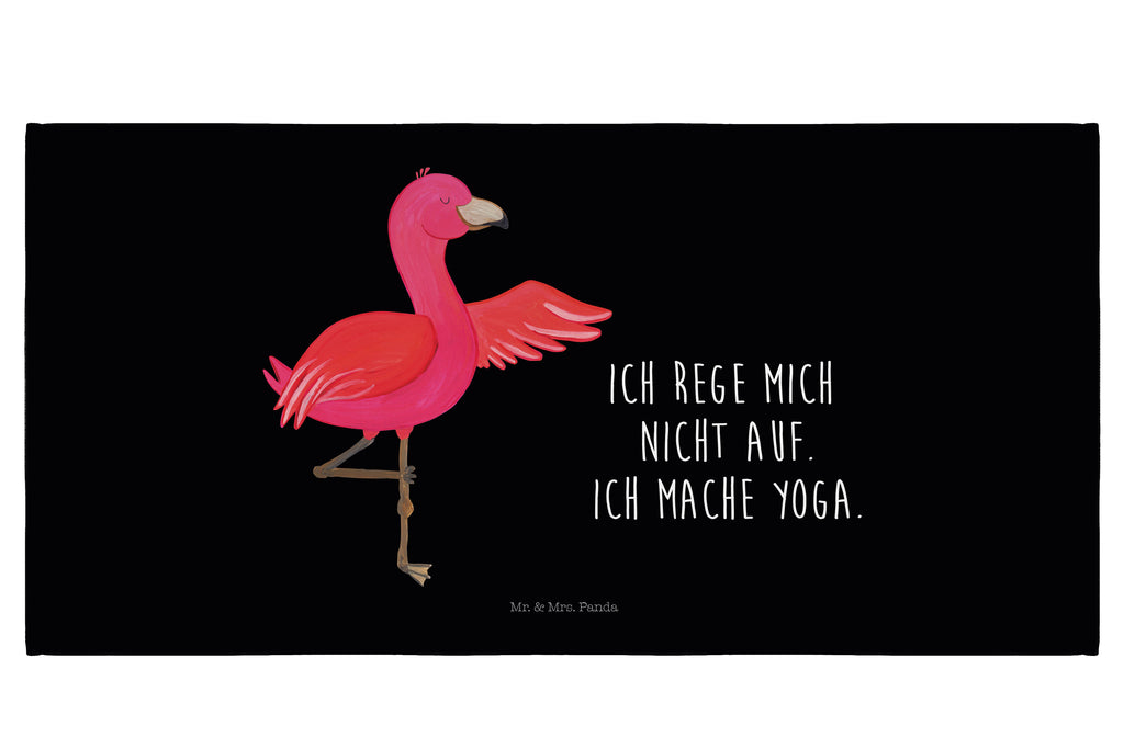 Handtuch Flamingo Yoga Gästetuch, Reisehandtuch, Sport Handtuch, Frottier, Kinder Handtuch, Flamingo, Vogel, Yoga, Namaste, Achtsamkeit, Yoga-Übung, Entspannung, Ärger, Aufregen, Tiefenentspannung