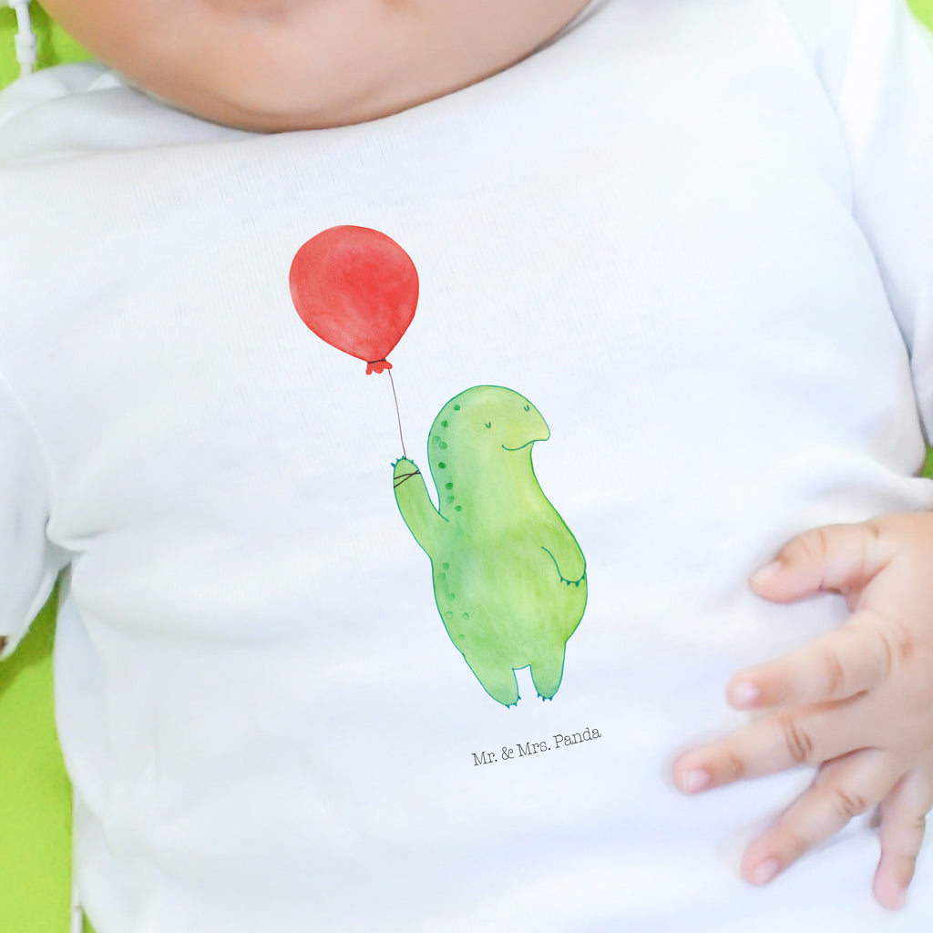 Organic Baby Shirt Schildkröte Luftballon Baby T-Shirt, Jungen Baby T-Shirt, Mädchen Baby T-Shirt, Shirt, Schildkröte, Schildkröten, Mutausbruch, Motivation, Motivationsspruch