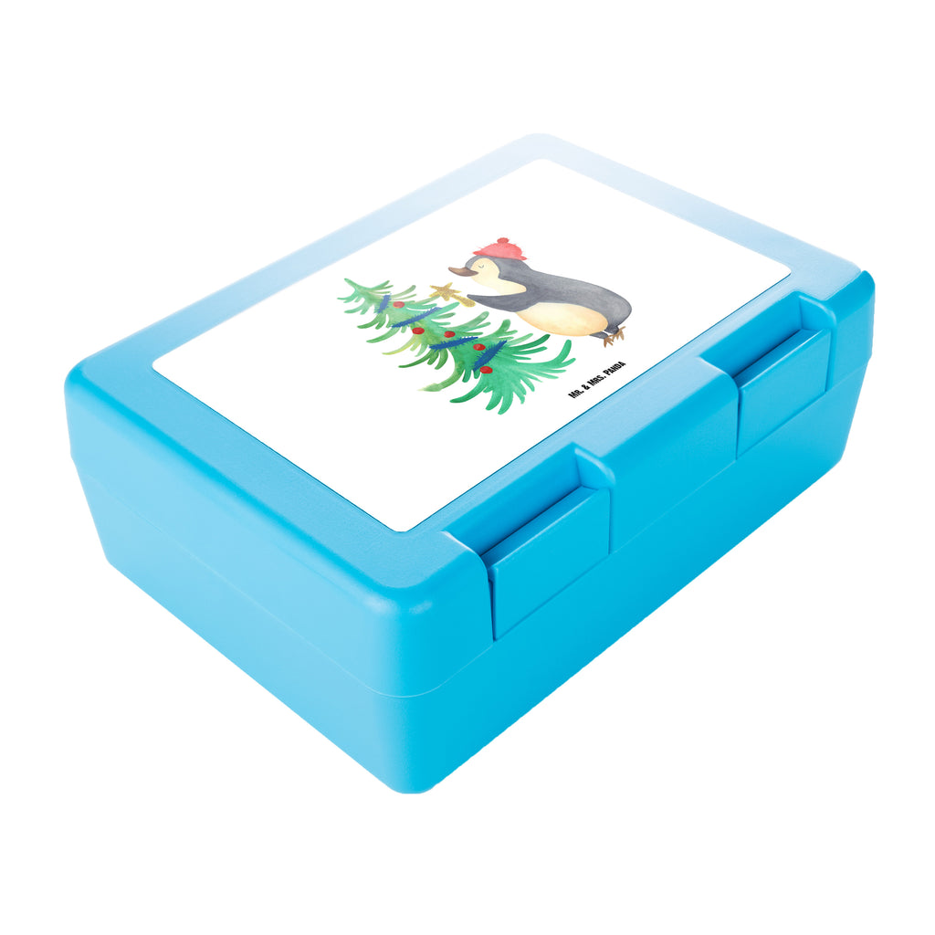 Brotdose Pinguin Weihnachtsbaum Brotbox, Snackbox, Lunch box, Butterbrotdose, Brotzeitbox, Winter, Weihnachten, Weihnachtsdeko, Nikolaus, Advent, Heiligabend, Wintermotiv, Pinguin