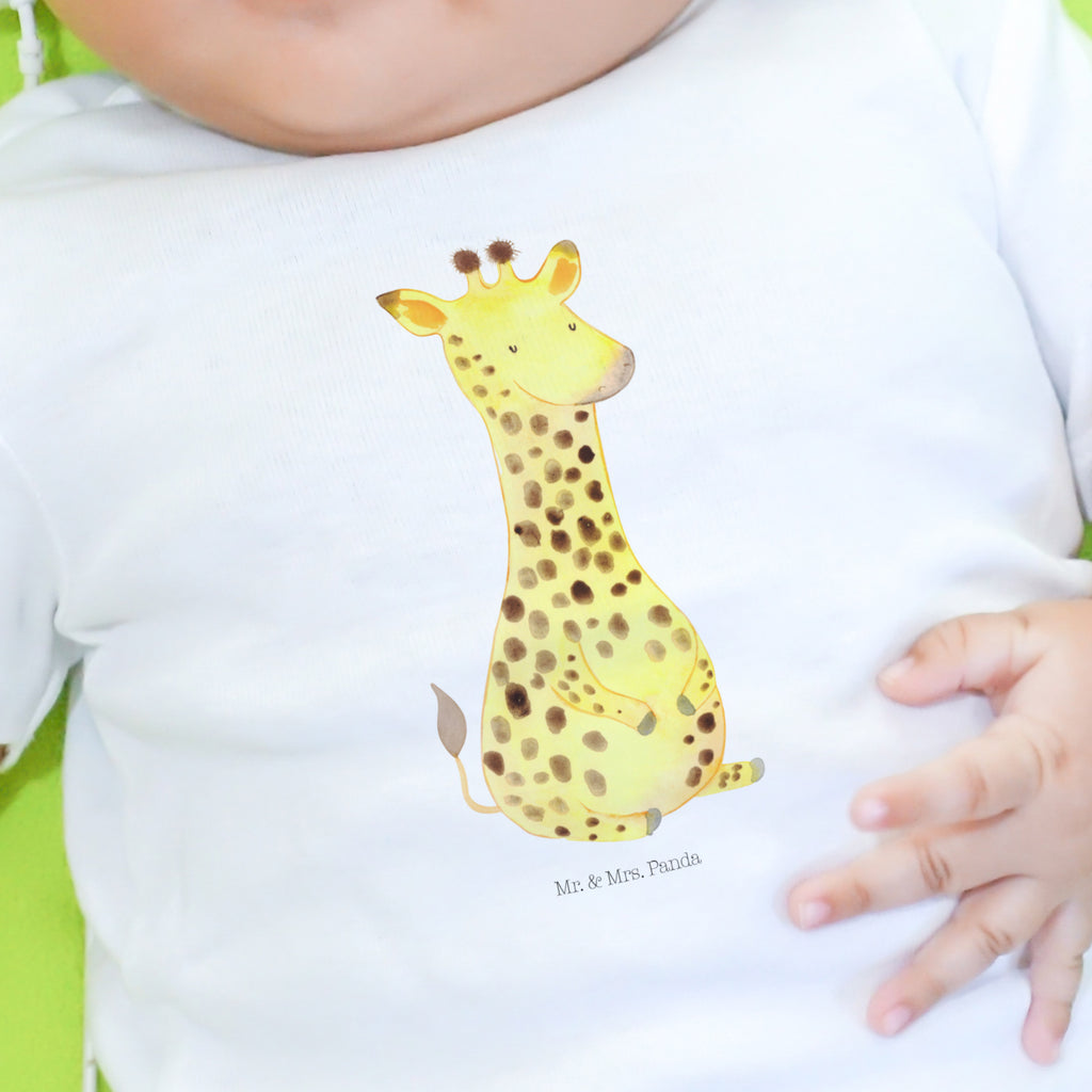 Baby Longsleeve Giraffe Zufrieden Mädchen, Jungen, Baby, Langarm, Bio, Kleidung, Afrika, Wildtiere, Giraffe, Zufrieden, Glück, Abenteuer