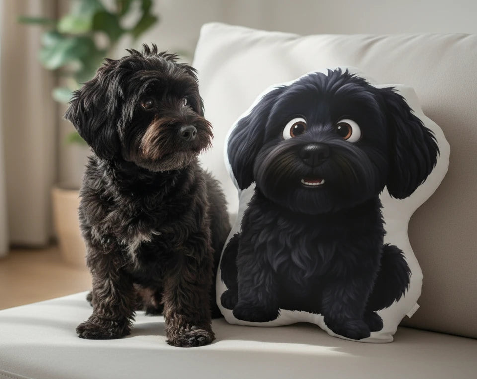 Personalisiertes Formkissen Haustier Design