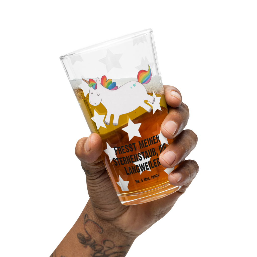 Premium Trinkglas Einhorn Happy Trinkglas, Glas, Pint Glas, Bierglas, Cocktail Glas, Wasserglas, Einhorn, Einhörner, Einhorn Deko, Pegasus, Unicorn, glücklich, fröhlich, Spaß, Freude, Lebensfreude, witzig, spannend, Lächeln, Lachen