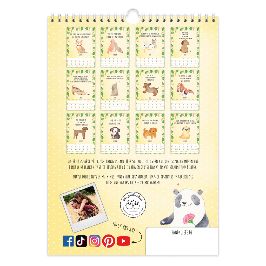 A4 Wandkalender 2024 Hund Collection Kalender, Jahreskalender, Terminplaner, Kalender mit Feiertagen, Küchenkalender, Hund, Hundemotiv, Haustier, Hunderasse, Tierliebhaber, Hundebesitzer, Sprüche