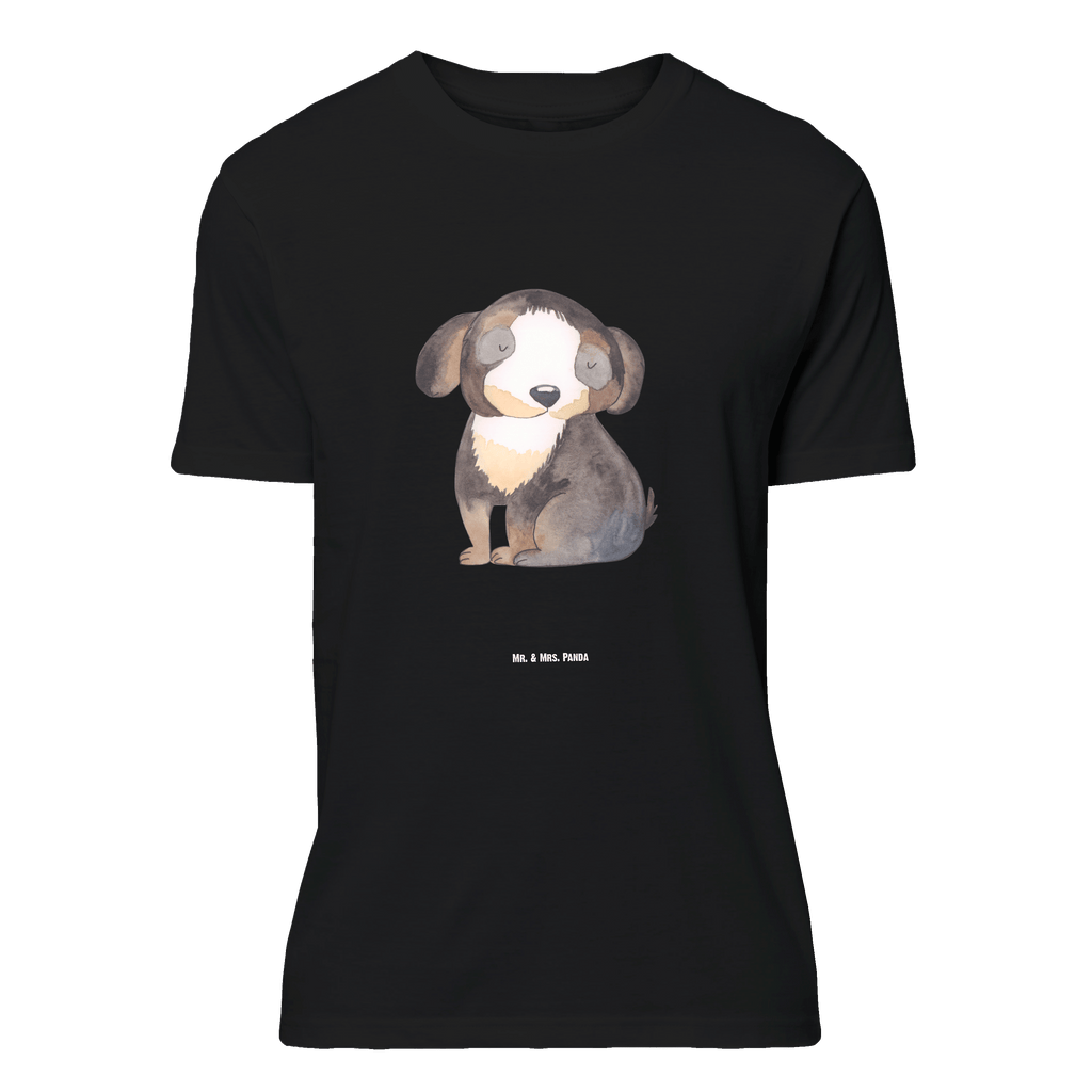 T-Shirt Standard Hund entspannt T-Shirt, Shirt, Tshirt, Lustiges T-Shirt, T-Shirt mit Spruch, Party, Junggesellenabschied, Jubiläum, Geburstag, Herrn, Damen, Männer, Frauen, Schlafshirt, Nachthemd, Sprüche, Hund, Hundemotiv, Haustier, Hunderasse, Tierliebhaber, Hundebesitzer, schwarzer Hund, Hundeliebe, Liebe, Hundeglück