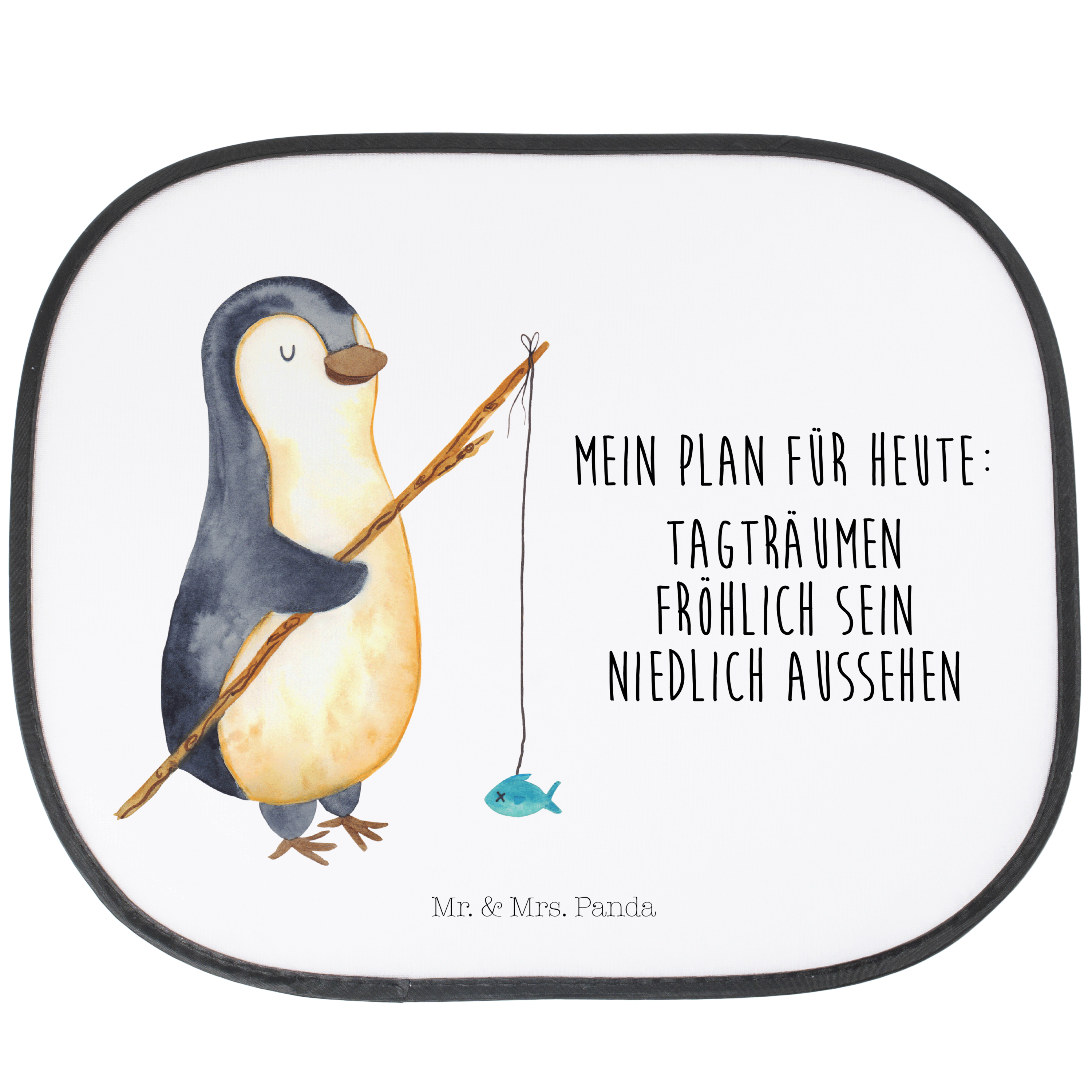 Sonnenschutz Pinguin umarmend - Eisblau - Geschenk, Liebe