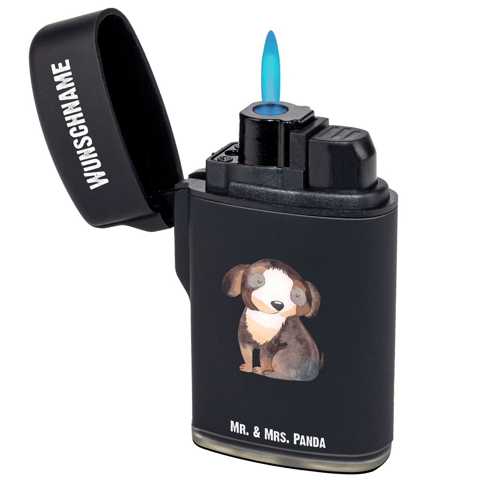 Personalisiertes Feuerzeug Hund entspannt Personalisiertes Feuerzeug, Personalisiertes Gas-Feuerzeug, Personalisiertes Sturmfeuerzeug, Hund, Hundemotiv, Haustier, Hunderasse, Tierliebhaber, Hundebesitzer, Sprüche, schwarzer Hund, Hundeliebe, Liebe, Hundeglück