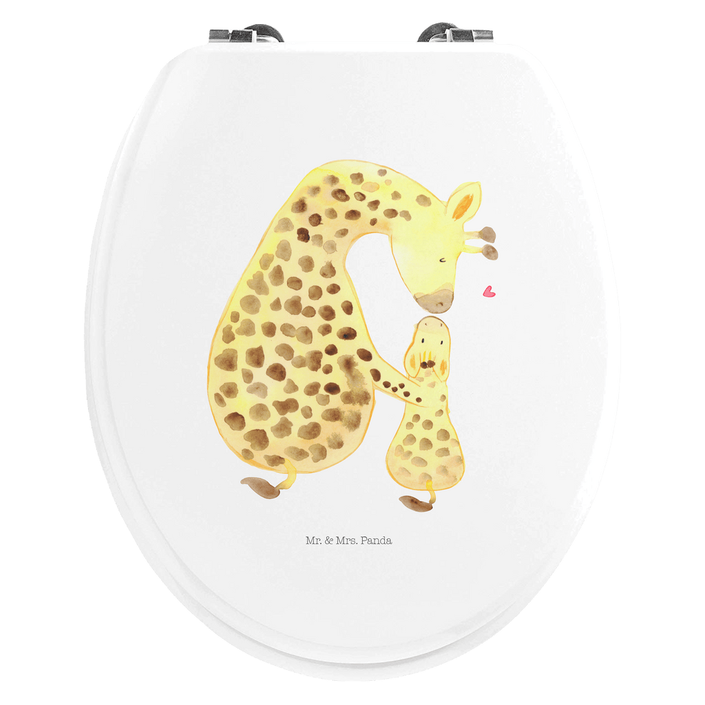 Motiv WC Sitz Giraffe mit Kind Klobrille, Klodeckel, Toilettendeckel, WC-Sitz, Toilette, Afrika, Wildtiere, Giraffe, Kind, Mutter, Mama, Tochter, Sohn, Lieblingsmensch