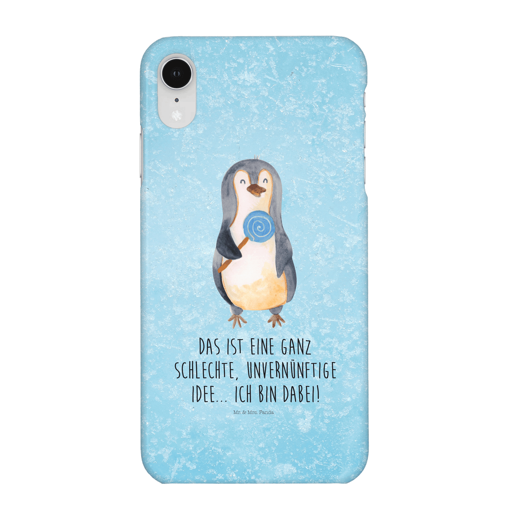 Handyhülle Pinguin Lolli Iphone XR Handyhülle, Iphone XR, Handyhülle, Premium Kunststoff, Pinguin, Pinguine, Lolli, Süßigkeiten, Blödsinn, Spruch, Rebell, Gauner, Ganove, Rabauke