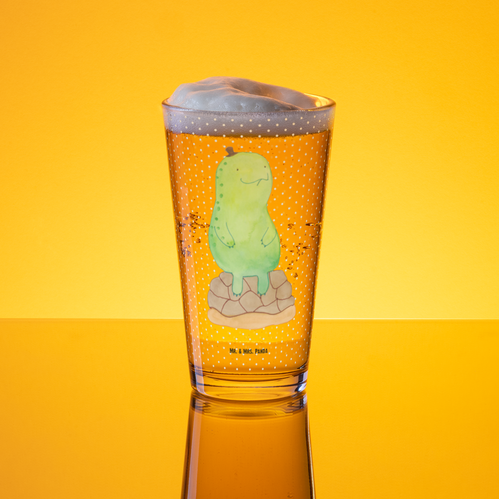 Premium Trinkglas Schildkröte pausiert Trinkglas, Glas, Pint Glas, Bierglas, Cocktail Glas, Wasserglas, Schildkröte, Achtsamkeit, Entschleunigen, achtsam