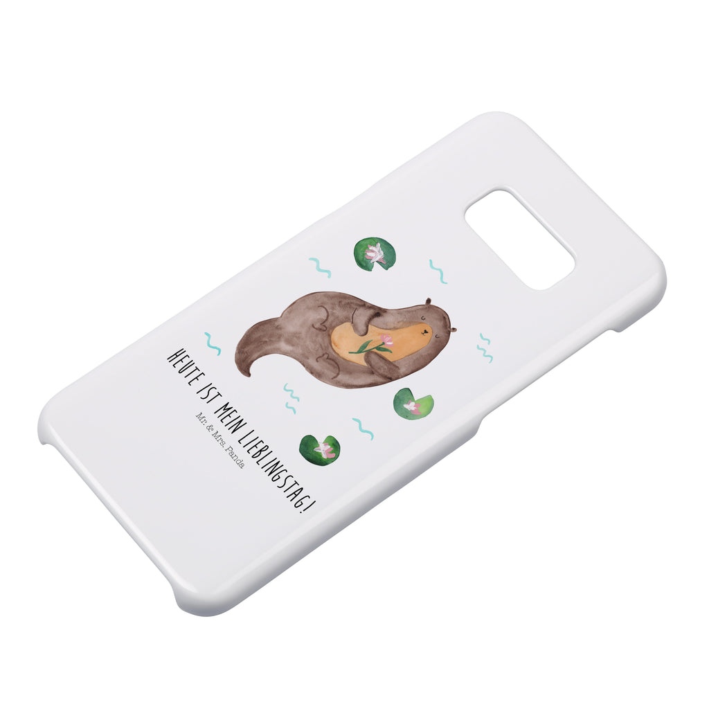 Handyhülle Otter Seerose Samsung Galaxy S9, Handyhülle, Smartphone Hülle, Handy Case, Handycover, Hülle, Otter, Fischotter, Seeotter, Otter Seeotter See Otter