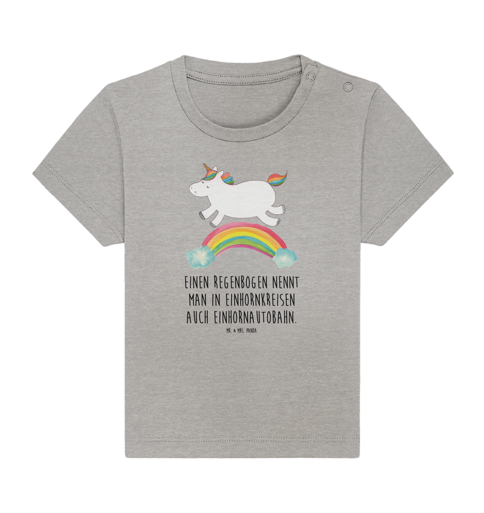 Organic Baby Shirt Einhorn Regenbogen Baby T-Shirt, Jungen Baby T-Shirt, Mädchen Baby T-Shirt, Shirt, Einhorn, Einhörner, Einhorn Deko, Pegasus, Unicorn, Regenbogen, Glitzer, Einhornpower, Erwachsenwerden, Einhornautobahn