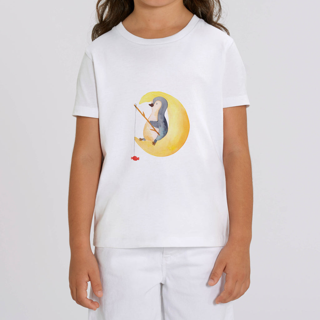 Organic Kinder T-Shirt Pinguin Mond Kinder T-Shirt, Kinder T-Shirt Mädchen, Kinder T-Shirt Jungen, Pinguin, Pinguine, Spruch, schlafen, Nachtruhe, Einschlafen, Schlafzimmer, Schlafstörungen, Gästezimmer