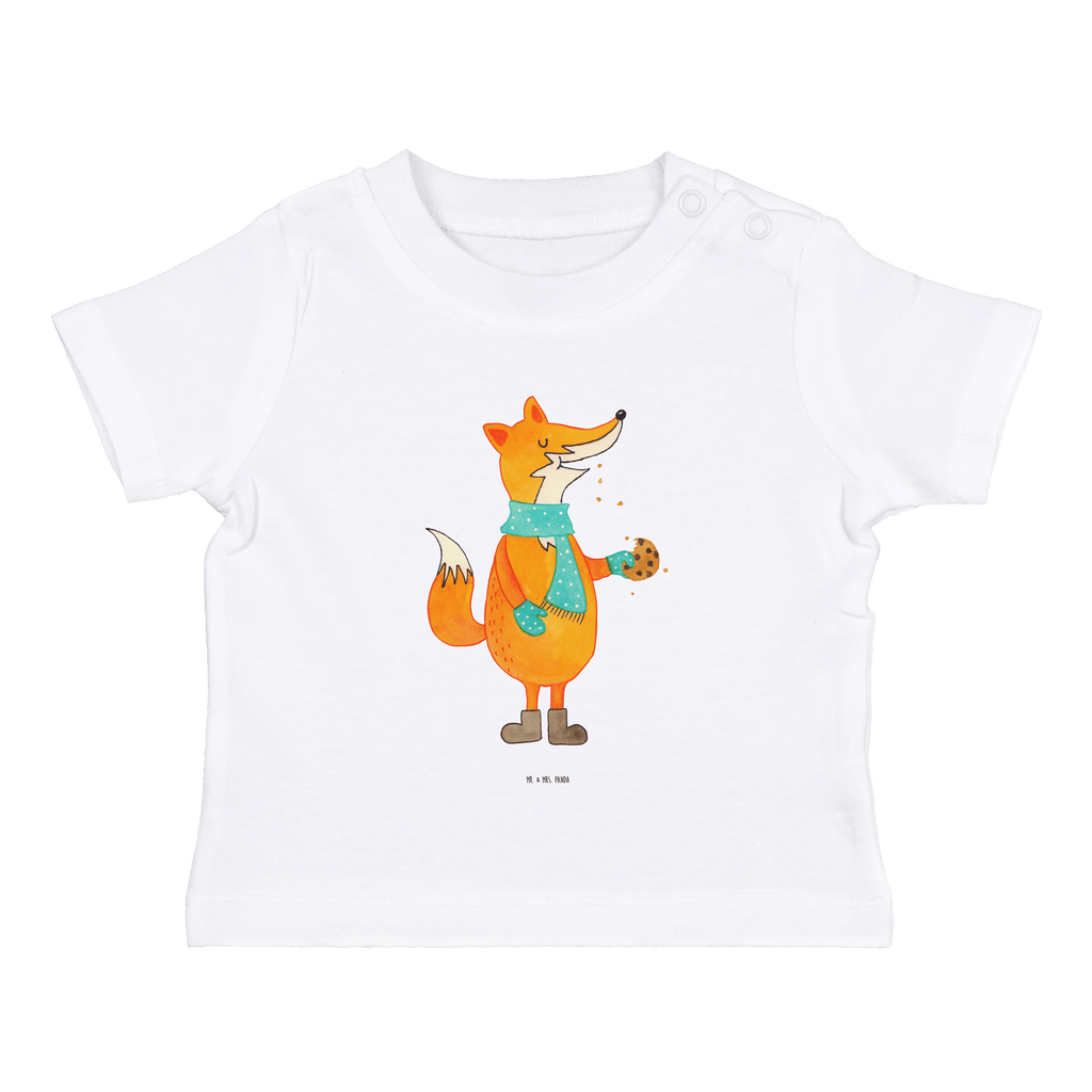 Organic Baby Shirt Fuchs Keks Baby T-Shirt, Jungen Baby T-Shirt, Mädchen Baby T-Shirt, Shirt, Fuchs, Füchse, Backen Spruch, Kekse, Winter, Weihnachtszeit, Plätzchen, Liebe, Küche Deko