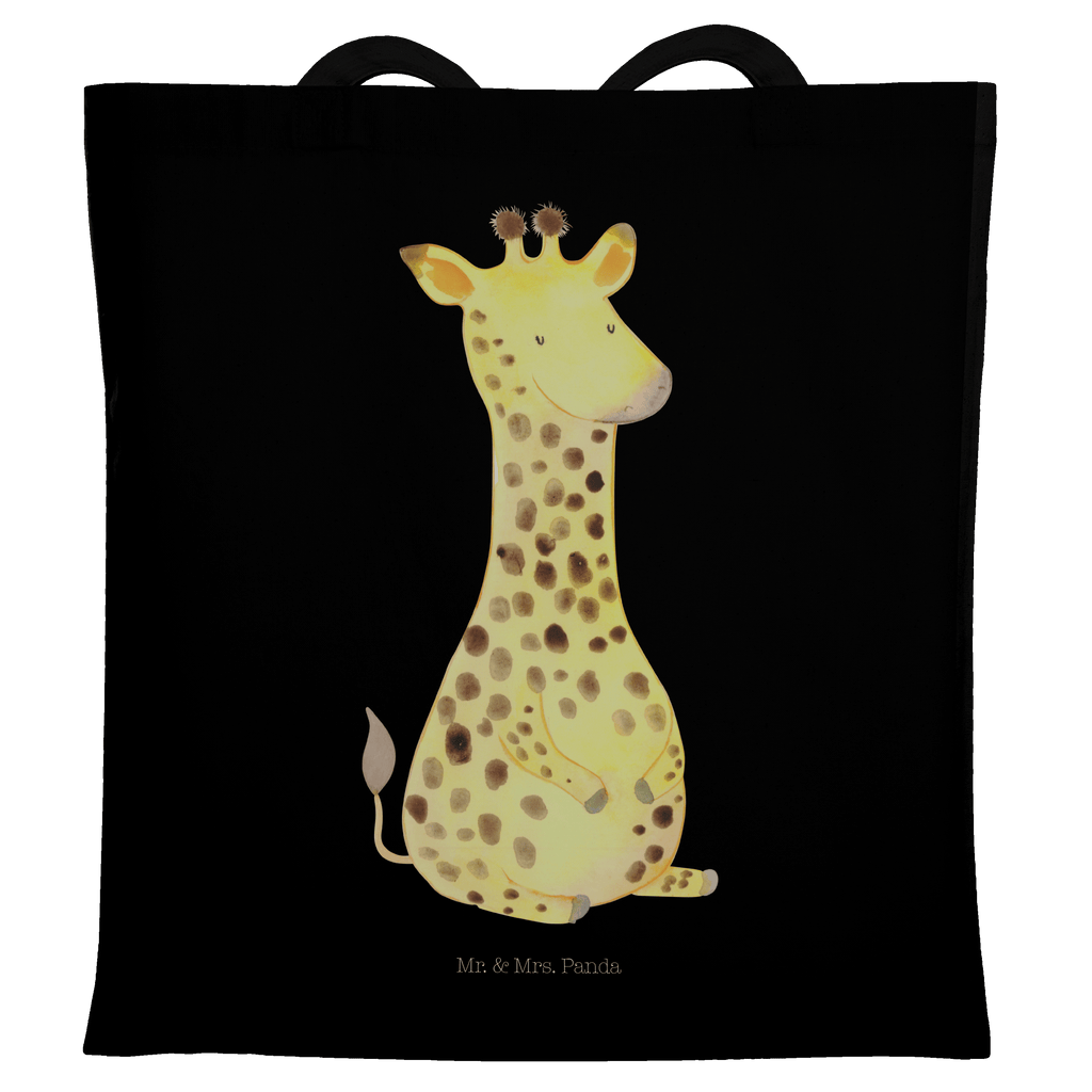 Tragetasche Giraffe Zufrieden Beuteltasche, Beutel, Einkaufstasche, Jutebeutel, Stoffbeutel, Afrika, Wildtiere, Giraffe, Zufrieden, Glück, Abenteuer