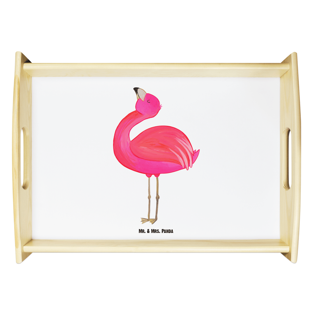 Serviertablett Flamingo stolz Tablett, Holztablett, Küchentablett, Dekotablett, Frühstückstablett, Flamingo, stolz, Freude, Selbstliebe, Selbstakzeptanz, Freundin, beste Freundin, Tochter, Mama, Schwester