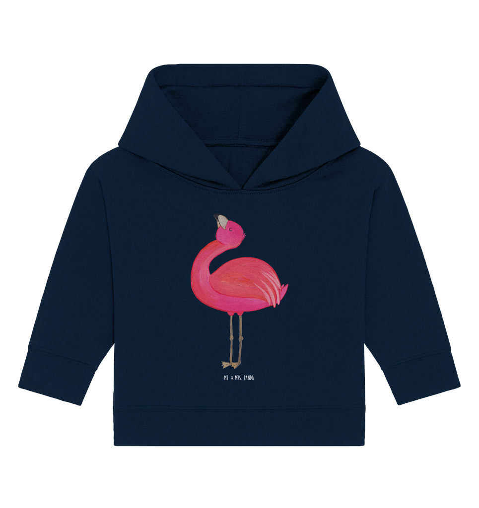 Organic Baby Hoodie Flamingo stolz Baby Kapuzenshirt, Baby Kapuzensweatshirt, Baby Hoodie, Baby Pullover, Flamingo, stolz, Freude, Selbstliebe, Selbstakzeptanz, Freundin, beste Freundin, Tochter, Mama, Schwester