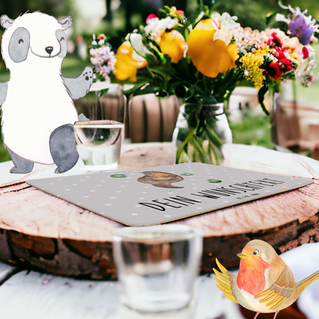 Personalisiertes Tischset Otter mit Seerose Personalisiertes Tischet, Personalisierter Tischuntersetzer, Personalisiertes Platzset, Otter, Fischotter, Seeotter, Otter Seeotter See Otter